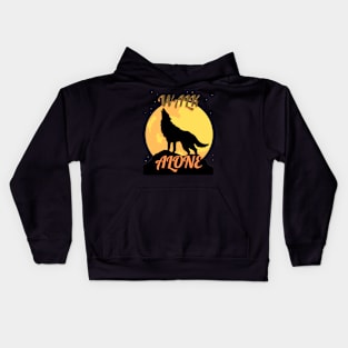 Walk Alone Traveling and Camping Kids Hoodie